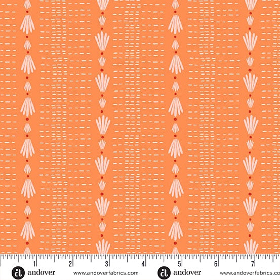 Friday Night Glow Coral fabric A-1561-O