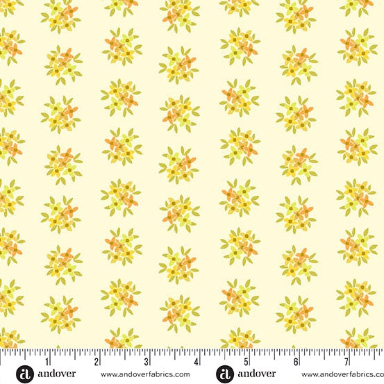 Friday Night Posy Daffodil fabric A-1560-Y
