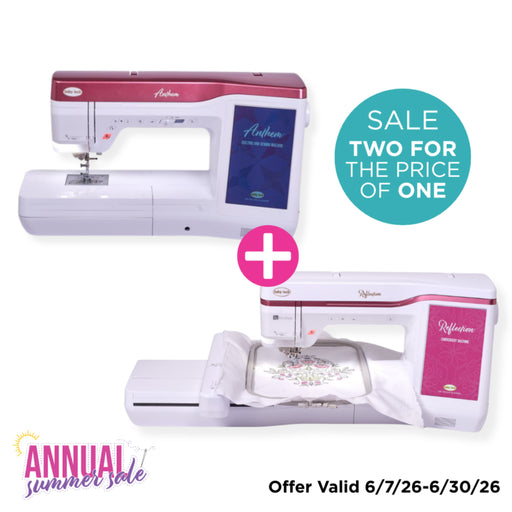 Baby Lock Anthem and Reflection two-machine bundle from Flash Sew & Quilt