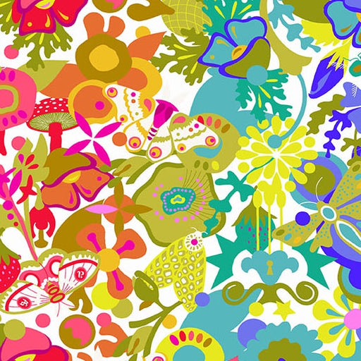 Art Theory Whole Cloth Day fabric A-1441-L - Color Wheel collection by Alison Glass

