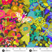 Art Theory Whole Cloth Night fabric A-1441-K - Color Wheel collection by Alison Glass with ruler