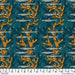 Artful Anchovy - Teal fabric FreeSpirit