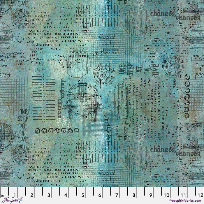 Assemblage - Ocean fabric || On Your Mark fabric collection