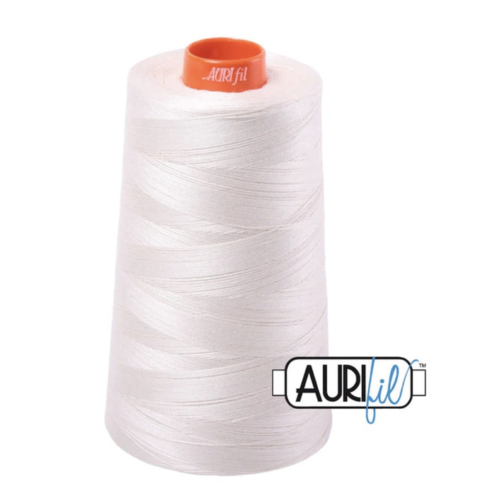 Aurifil 50wt Cotton Mako Thread Cone Muslin (2311) 6452 yards