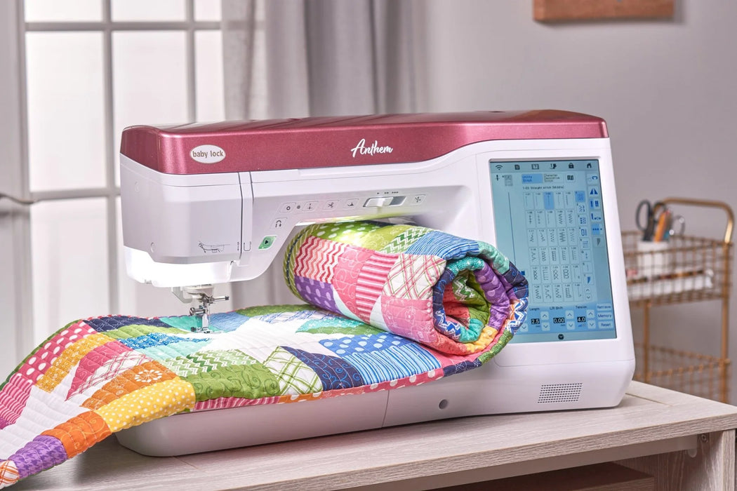 Baby Lock Anthem sewing and embroidery machine with a quilt 