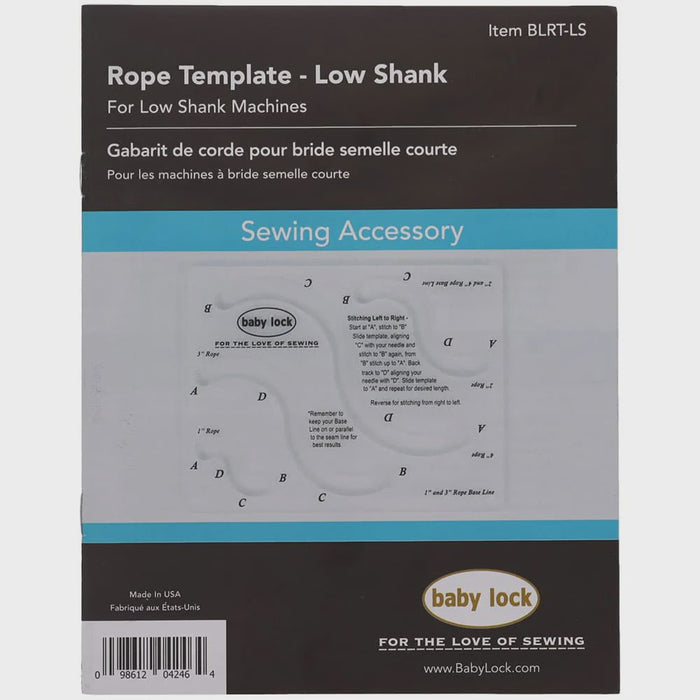 Baby Lock Low Shank Rope Tool – BLRT-LS