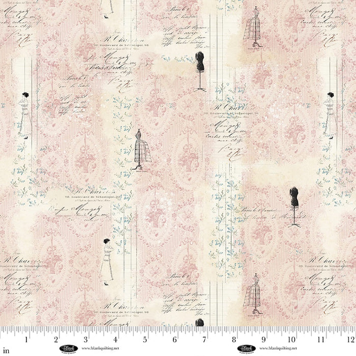 Parisian Snippets 4294-22 Lt. Pink fabric