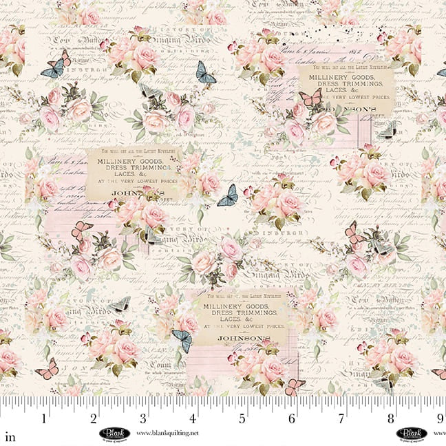 Parisian Snippets 4298-41 Ecru fabric