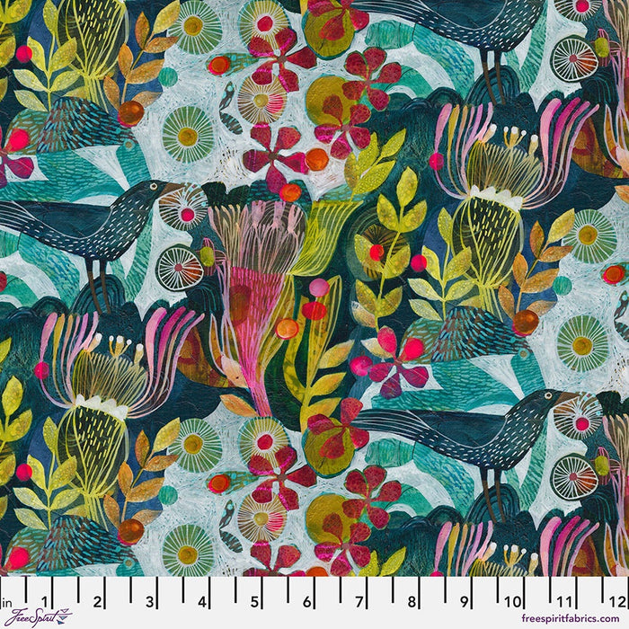 Blossoms in Pink fabric | Colori Collection