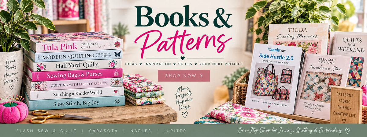 Books & Patterns at Flash Sew & Quilt Florida