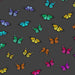 Butterfly Rainbow Night fabric A-1443-L - Color Wheel collection by Alison Glass
