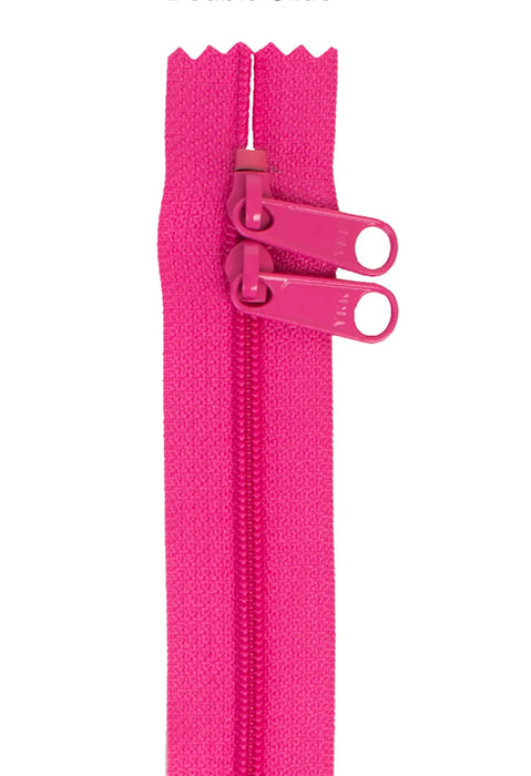 Double Slide Raspberry 30in Handbag Zipper | ByAnnie