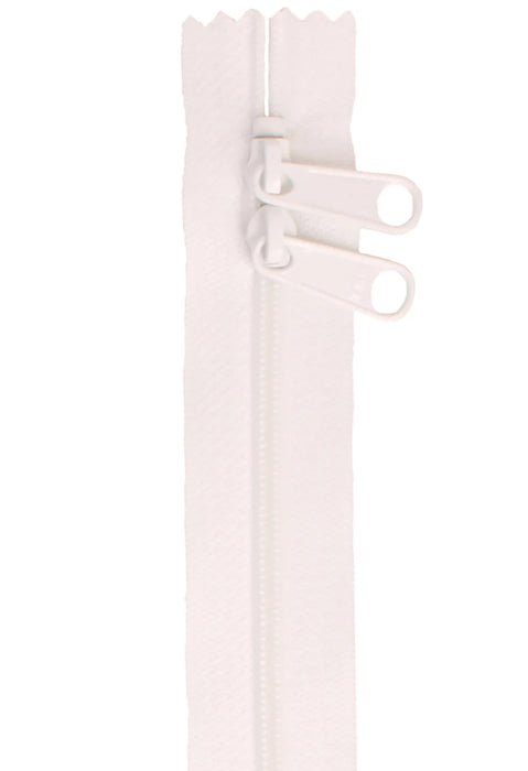 Double Slide White 30in Handbag Zipper | ByAnnie