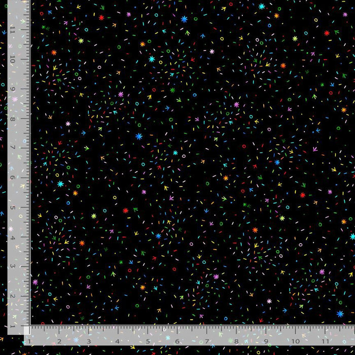 Chicken Scratch Confetti fabric - Charisma Horton