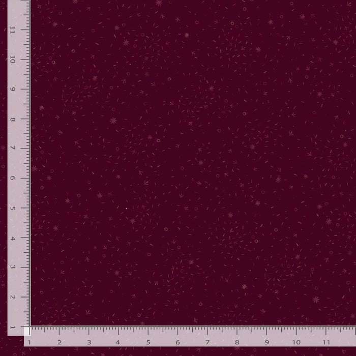Chicken Scratch Wine fabric - Charisma Horton