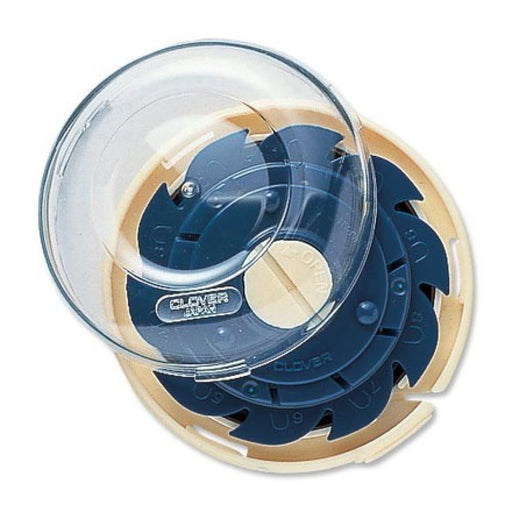 Clover needlecase dome for sewing machine on a white background