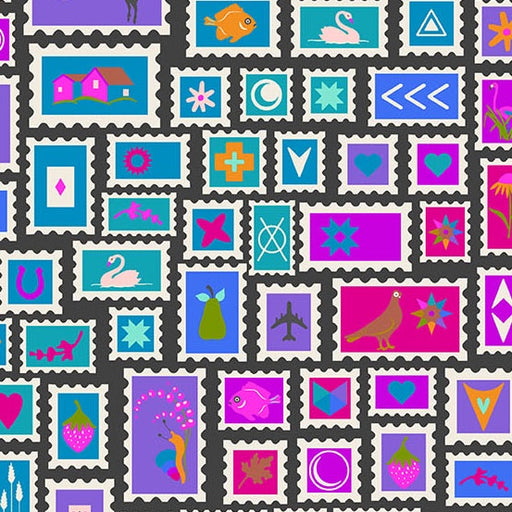 Collector Night fabric A-1125-K - Color Wheel collection by Alison Glass
