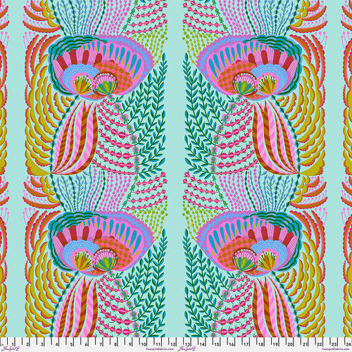 Compromise Aqua quilting fabric from the Our Fair Home collection by Anna Maria Horner