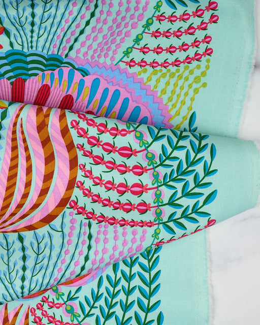 Compromise Aqua quilting fabric from the Our Fair Home collection by Anna Maria Horner