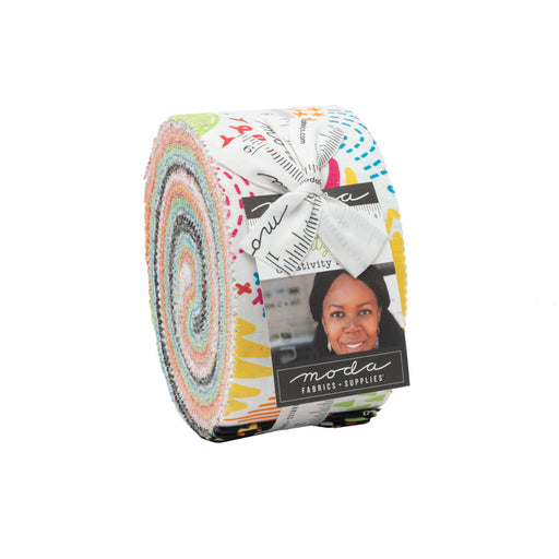 Creativity Glows precut fabric jelly roll from Moda fabrics