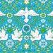 Damask Ocean Peace on Earth Winter 13663-52 by Amanda Murphy || Benartex
