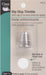 Dritz Slip Stop Thimble packaging with silver thimble on a beige background