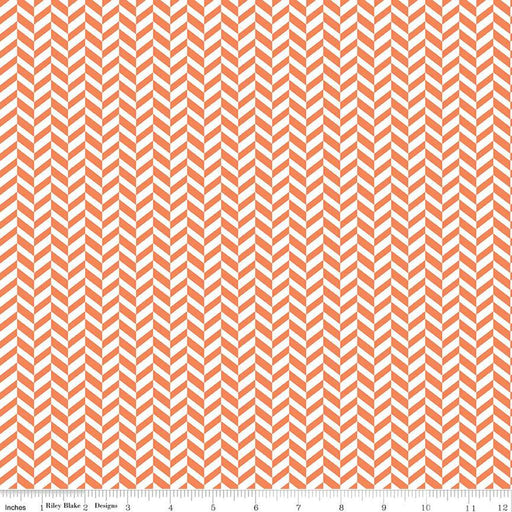 Effervescence Herringbone Orange