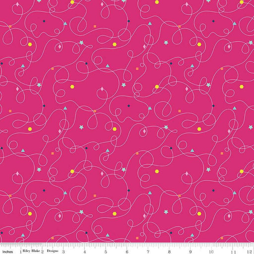 Effervescence Squiggles Hot Pink