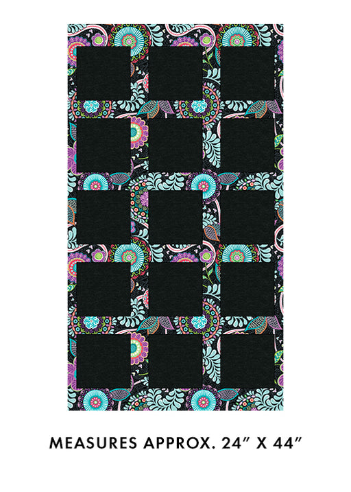 Endless Square Charcoal Panel Vibrancy Benartex by Amanda Murphy
