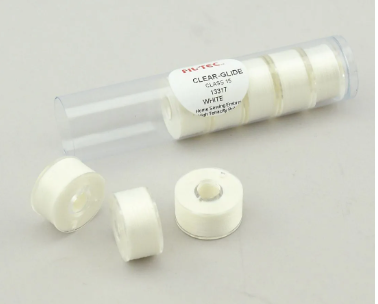 Fil-tec Clear-Glide Pre-Wound Bobbins - Class 15 #13317 (White)