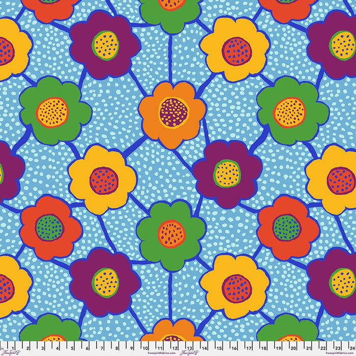 Floral Connections in Jolly Kaffe Fassett Collective August 2025 fabric