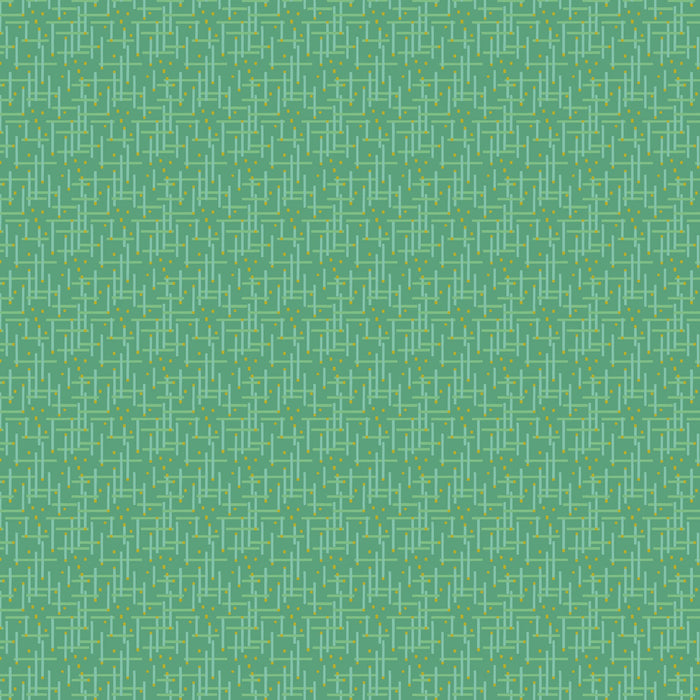 Florescence Geo Green fabric | Pippa Shaw
