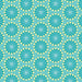 Flowerhead Pins Aqua Sewing Room 2 fabric by Amanda Murphy || Benartex
