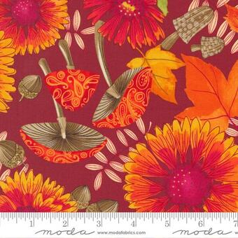 Cinnamon Indian Blanket 48740-16 yardage&nbsp; from the Forest Frolic fabric collection by Robin Pickens - Moda Fabrics