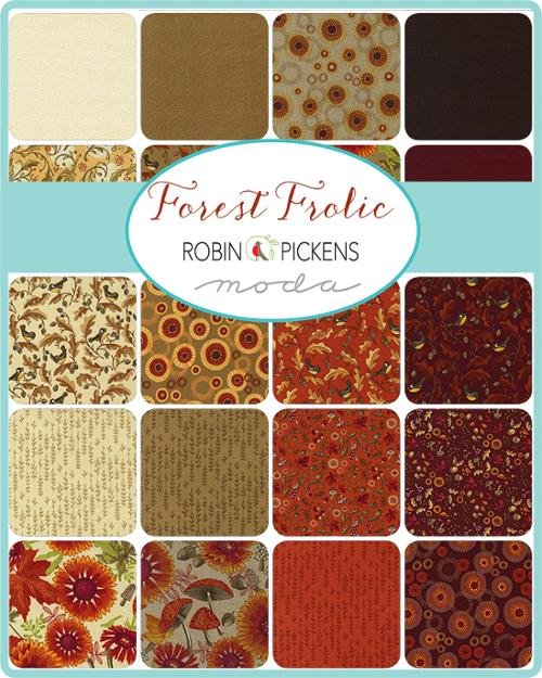 Forest Frolic Cinnamon Chickadees & Acorns 48742-16