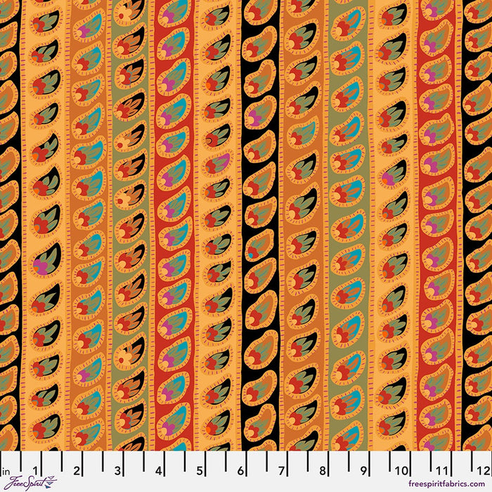 From the Archives by Kaffe Fasset Leaves Red fabric