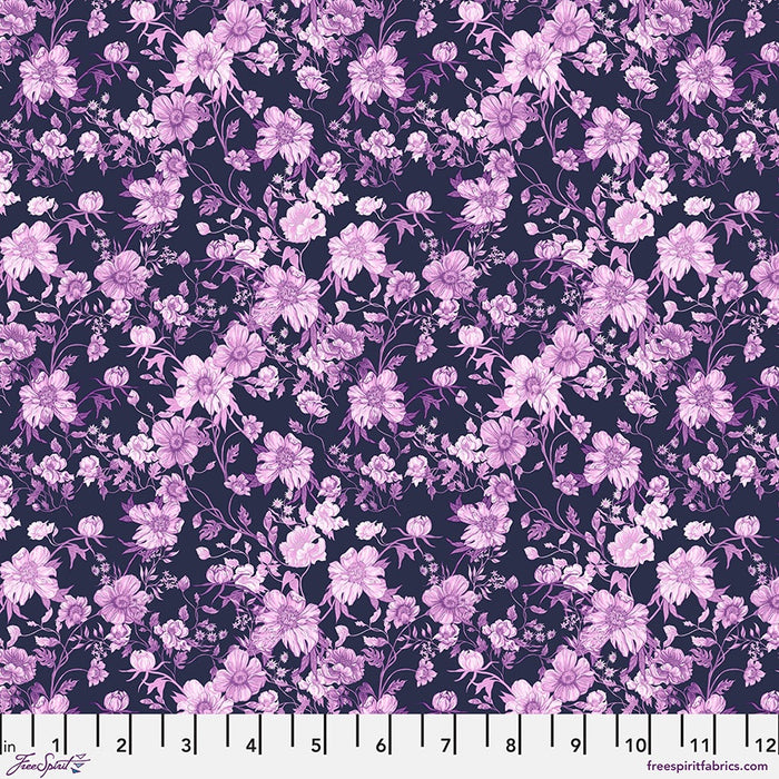 Fairy Sprinkle on Navy fabric | In Full Bloom fabric collection