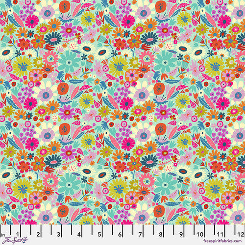 Little Somewhere Plum fabric - Harmony fabric collection
