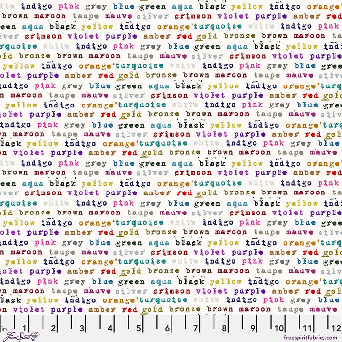 Polychrome Flash Color Polychrome - Paper | Stamped fabric collection Quilting Fabric by the ...