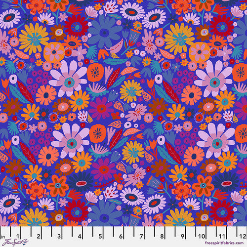 Scattered Blueberry fabric - Harmony fabric collection
