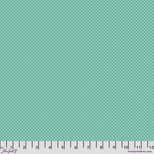 True Colors by Tula Pink - On the Grid Raindrop fabric
