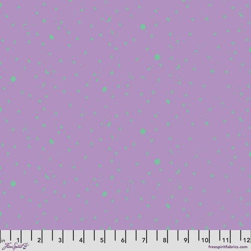 True Colors by Tula Pink - Space Sprinkles Frozen Berry fabric
