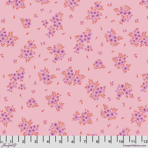 True Colors by Tula Pink - What a Ditz Pink Lemonade fabric
