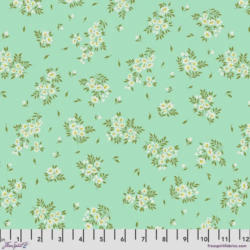 True Colors by Tula Pink - What a Ditz Spearmint fabric
