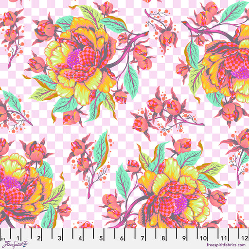 Untamed by Tula Pink fabric Peony for your Thoughts Lunar