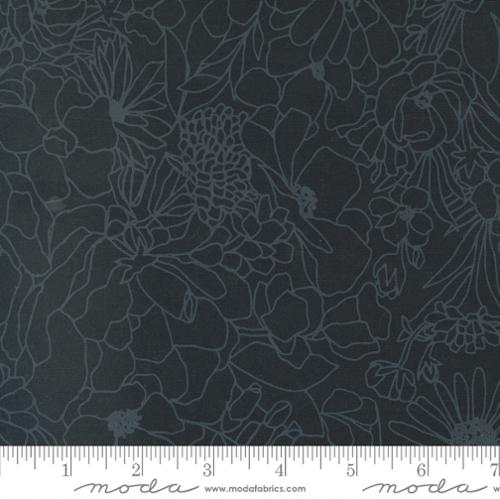 Gilded Ink Black 11533 14 Moda #1 fabric by the yard