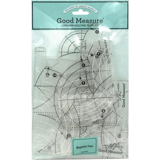 Amanda Murphy Long Arm Baptist Fan Set Quilting Template