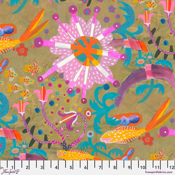 Goldfish Star in Gold fabric | Colori Collection