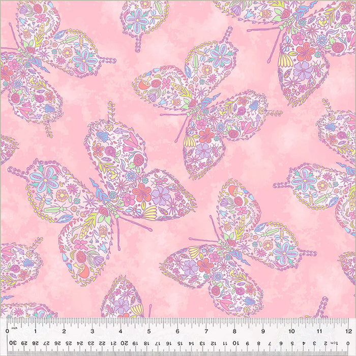 Goodness Gracious! Be Free Pale Pink fabric yardage