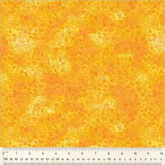 Goodness Gracious! Foraging Sun Yellow fabric yardage